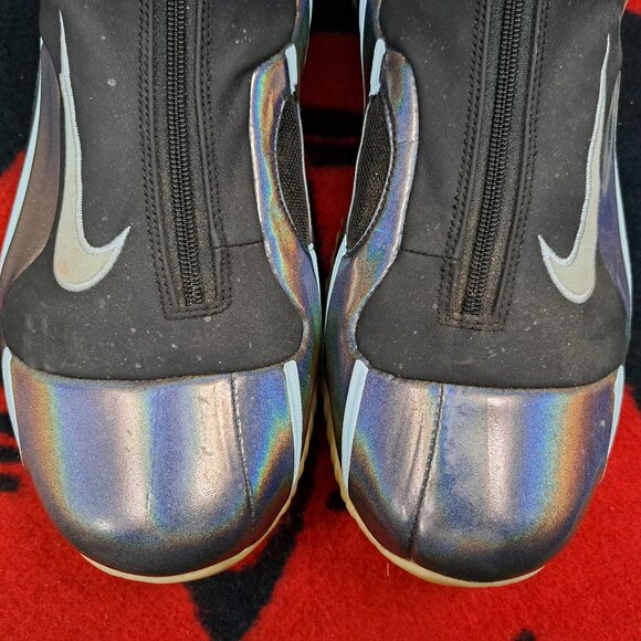 %Size 11.5 Nike Air Flightposite Black Topaz Mist Blue A09378-001 Men / A 16